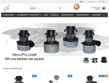 Tablet Screenshot of hevo-shop.com